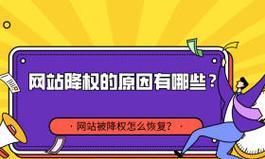 网站被降权了怎么办？如何快速恢复网站权重？